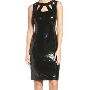 Eliza J Black Sequin Dress